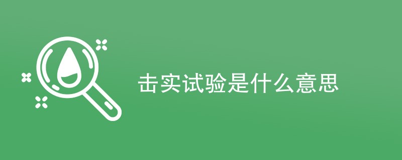 击实试验是什么意思